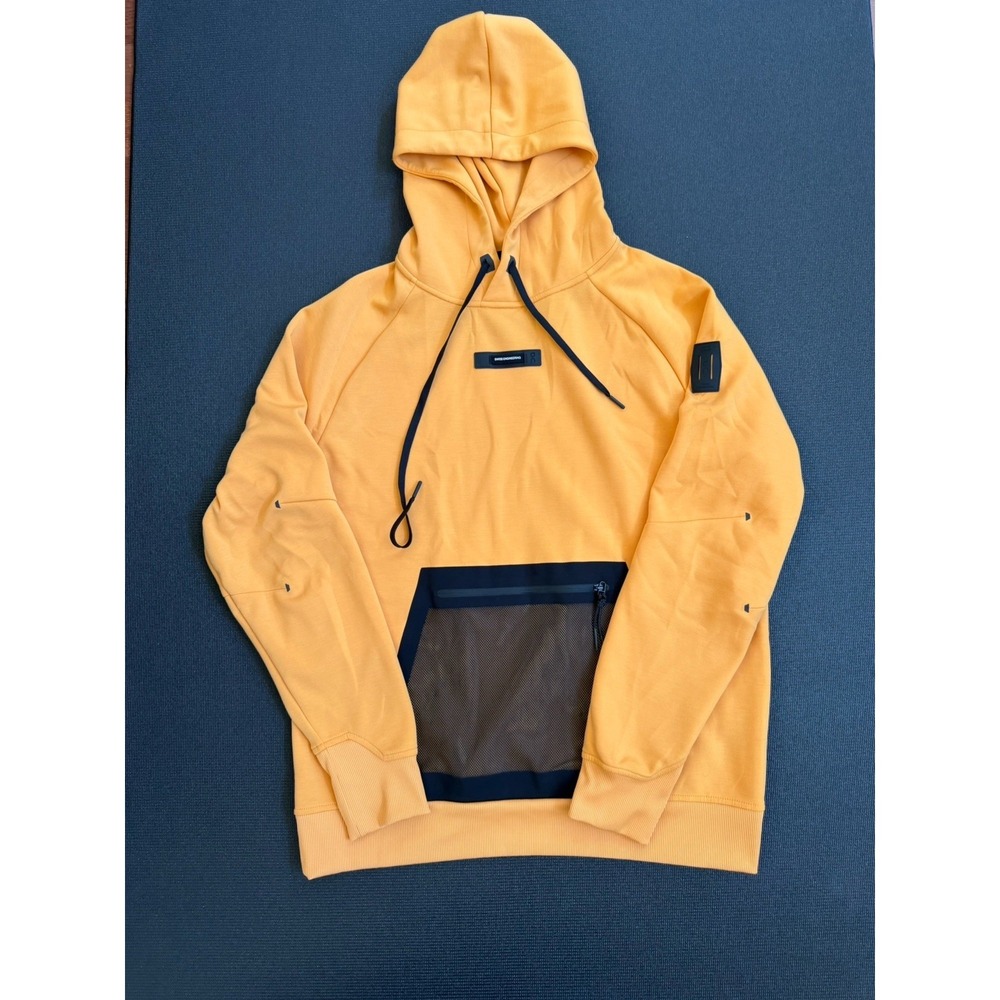 On Cloud Tech Performance Pullover Hoodie Sweatshirt Orange Men's Large - Picture 1 of 5